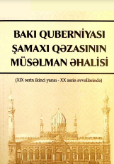 Bakı quberniyası Şamaxı qəzasının müsəlman əhalisi (XIX əsrin ikinci yarısı XX əsrin əvvəllərində) 